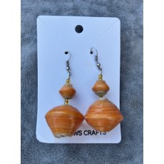 Large Orange Earrings